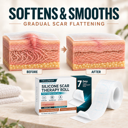 ✨🦄TRILUMIA® SILICONE SCAR THERAPY ROLL Help Soften, Flatten & Improve the Appearance of Raised Scars