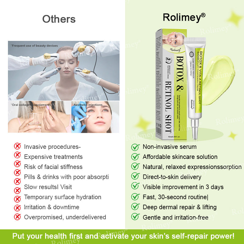 ❤️👑Made and shipped from Australia 💫Rolimey® Botox & Vita-A Retinol Shot Wrinkle-Lift Tightening cream - Last Day Promotion 50% OFF