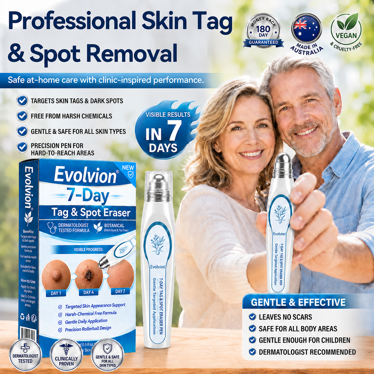 ✨🍃Evolvion® 7-Day Skin Tag & Spot Eraser Painless & Scar-Free Advanced Imperfection Remova𝗜 Ro𝗜𝗜erba𝗜𝗜 Pen