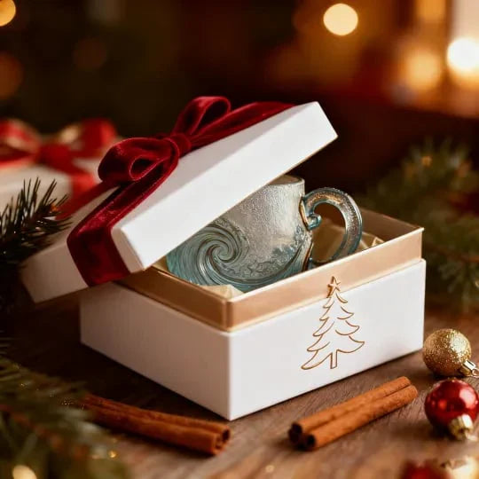 🎁🎁Christmas Best Gifts🔥 Unique Handcrafted Sea Glass Ocean Wave Mug🎁Free Gifts