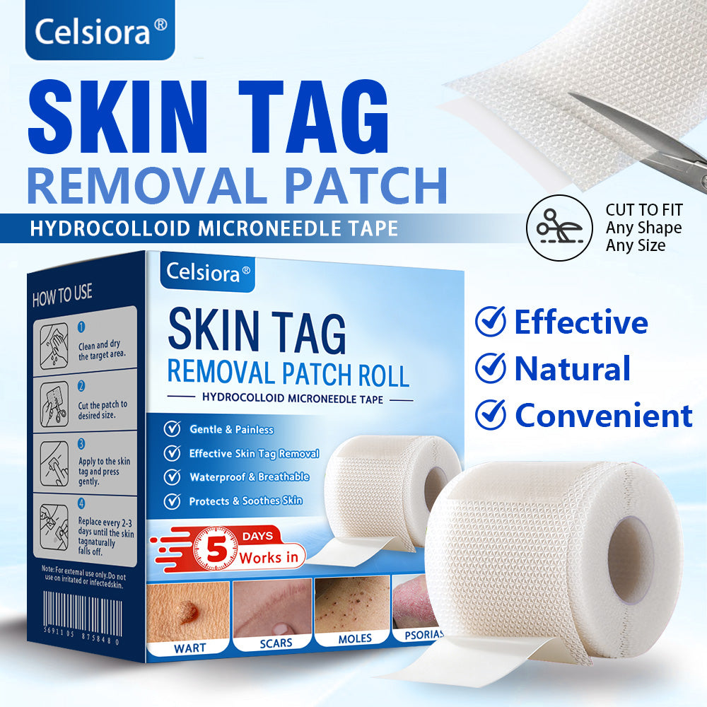 👩‍⚕️👩‍⚕️Celsiora® Multi-Functional Microneedle Hydrocolloid Patch Roll | Targets Skin Tags, Warts & Stubborn Blemishes