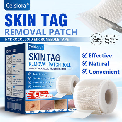 👩‍⚕️👩‍⚕️Celsiora® Multi-Functional Microneedle Hydrocolloid Patch Roll | Targets Skin Tags, Warts & Stubborn Blemishes